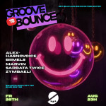 GROOVE_TO_BOUNCE_Reel_Quadratisches_Kissen_